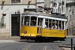 Classic tram in Lisbon