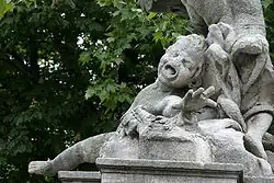Statue with a nose eroded away