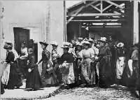 Frame from Lumière brothers’ film «La Sortie de l'usine Lumière à Lyon»