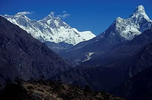 Nepal Mount Everest And Ama dablam
