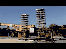 The final seconds of a concurrent shake-table testing.