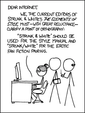 xkcd: Strunk and White