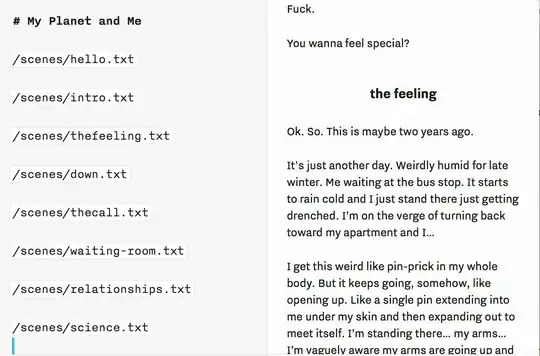 screenshot of plain text embeds in iaWriter