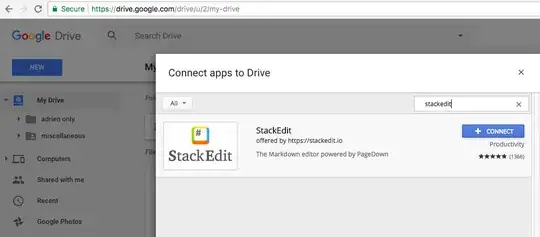 2nd step: search for “StackEdit” & click on “+connect”