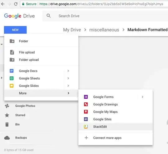 3rd step: use it by: “create a new doc” and choose the "StackEdit" option