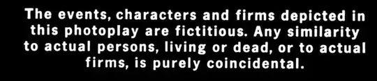 The events, characters and firms depicted in the photoplay are ficticious. Any similarity to actual persons, living or dead, or to actual firms, is purely coincidental.
