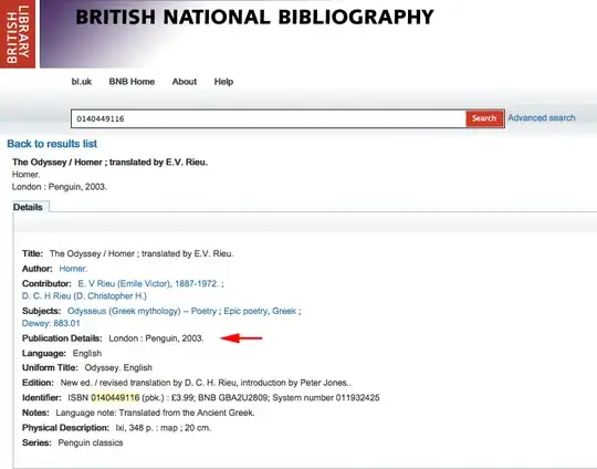 Image of Search Result from the British National Bibliography