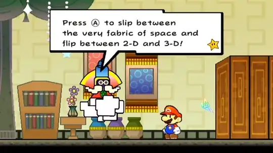Tutorial in _Super Paper Mario_